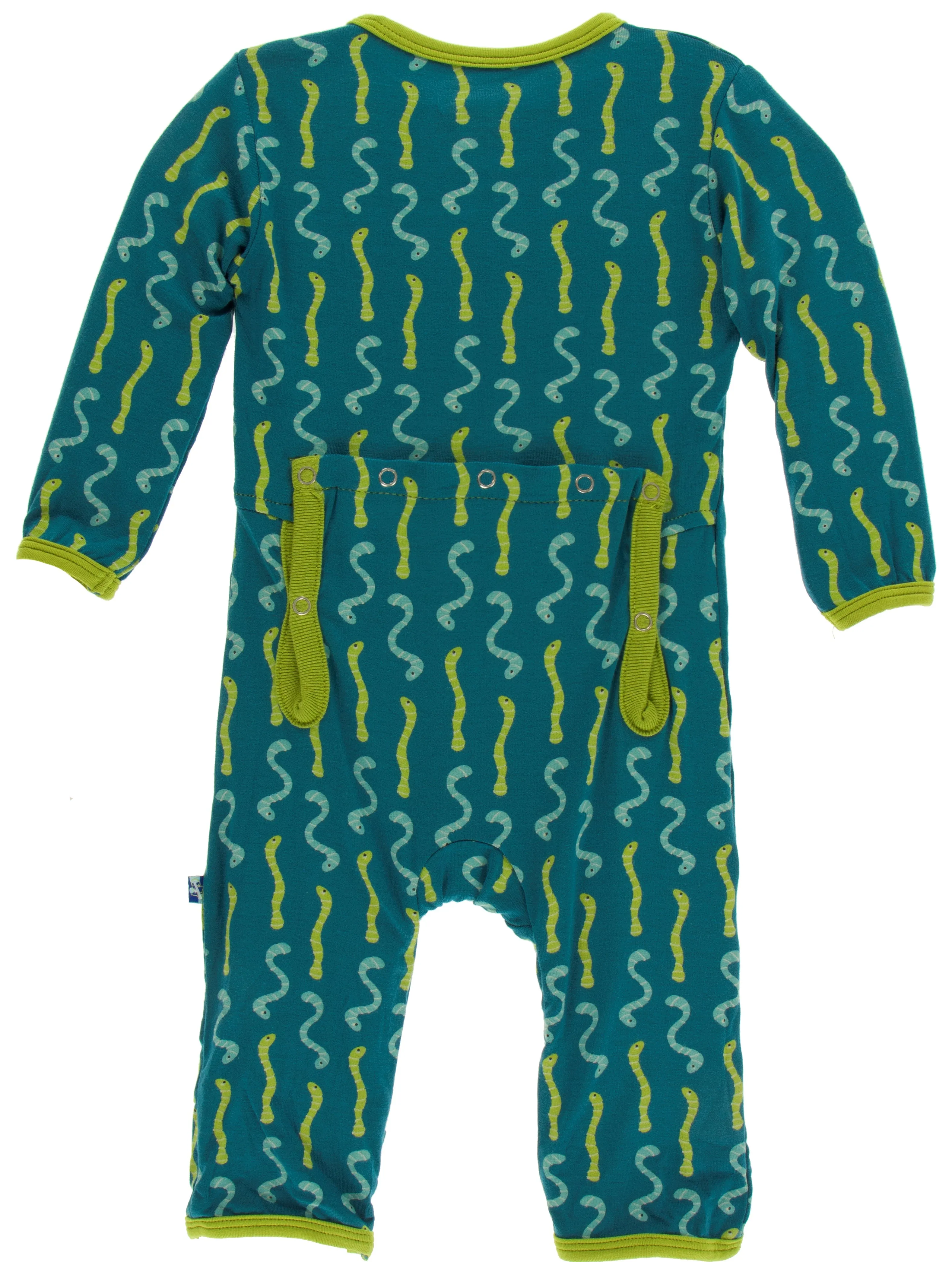 KicKee Pants Oasis Worms Coverall with Zipper