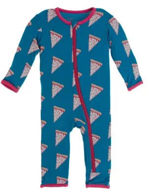 KicKee Pants Seaport Pizza Slices Coverall with Zipper