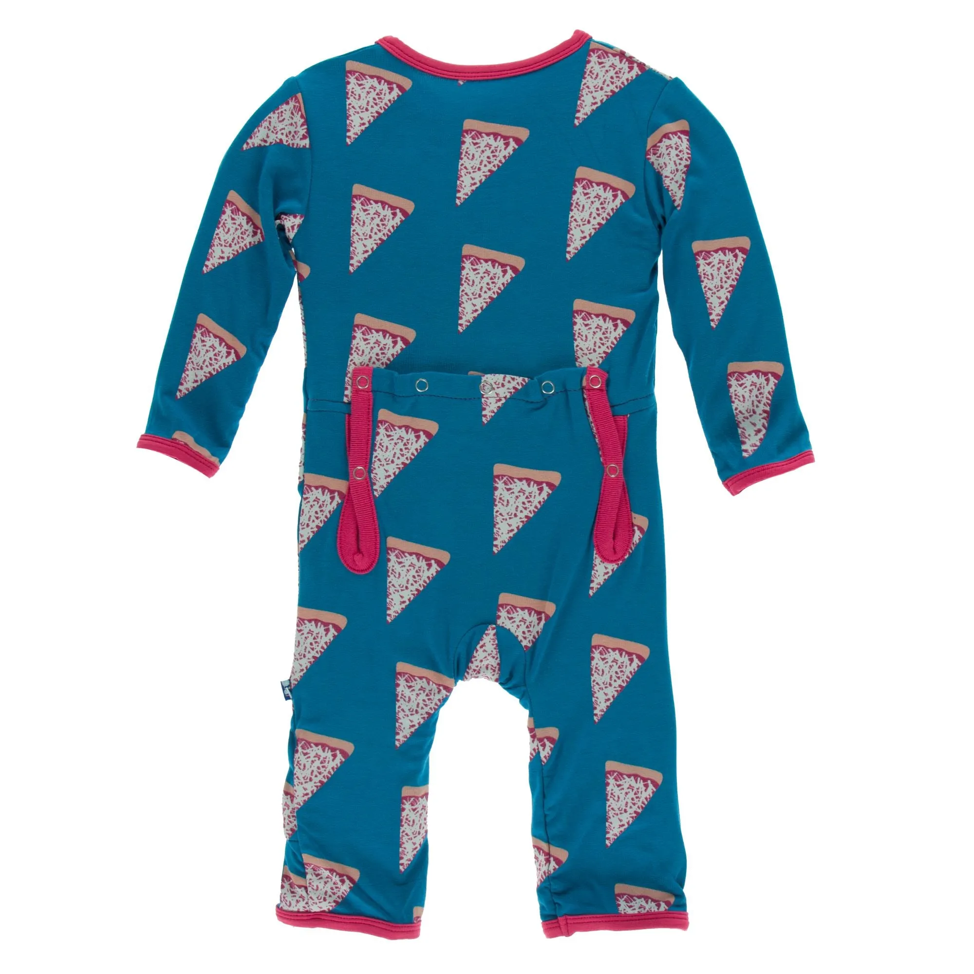 KicKee Pants Seaport Pizza Slices Coverall with Zipper
