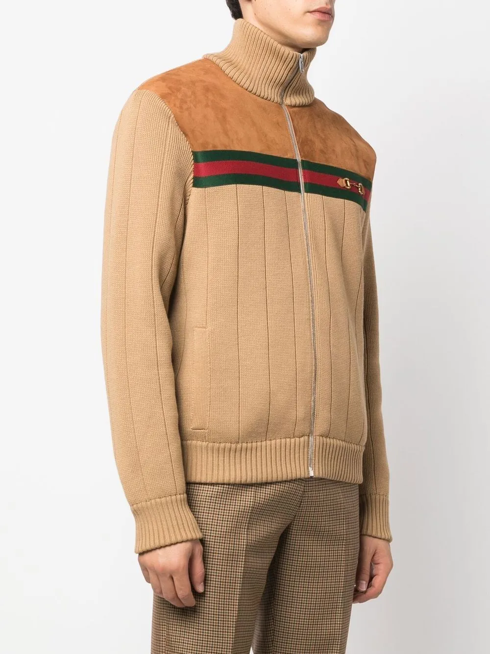 Knitted bomber jacket