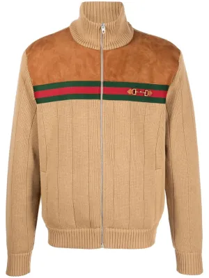 Knitted bomber jacket