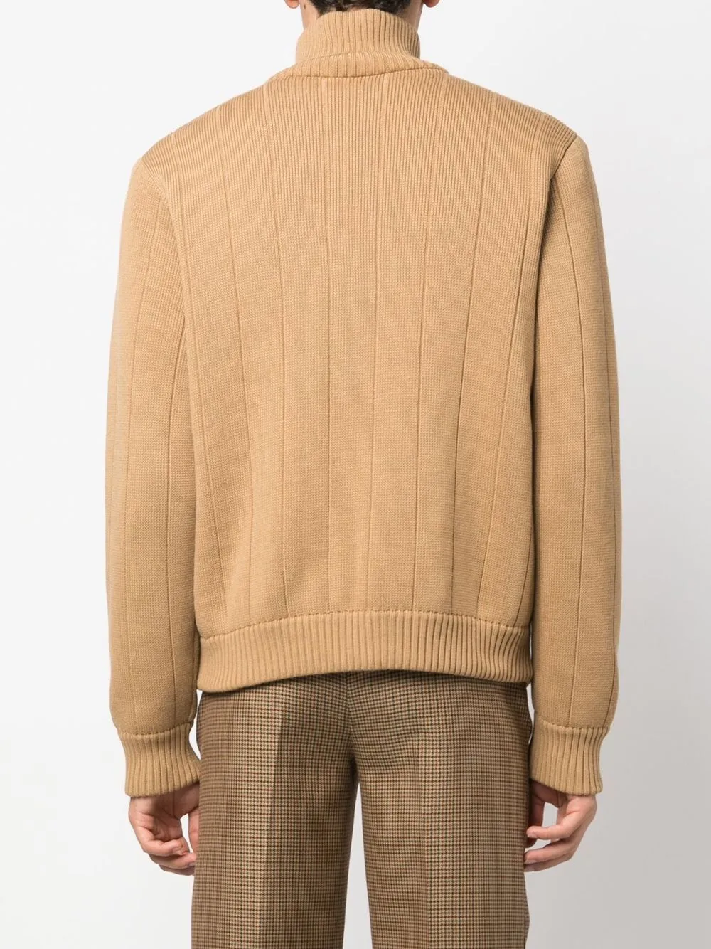 Knitted bomber jacket