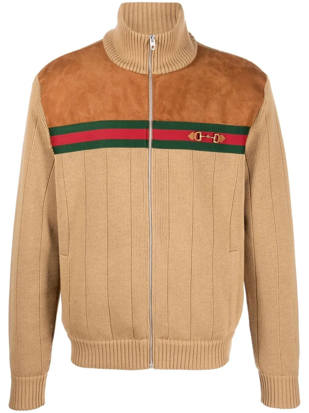 Knitted bomber jacket