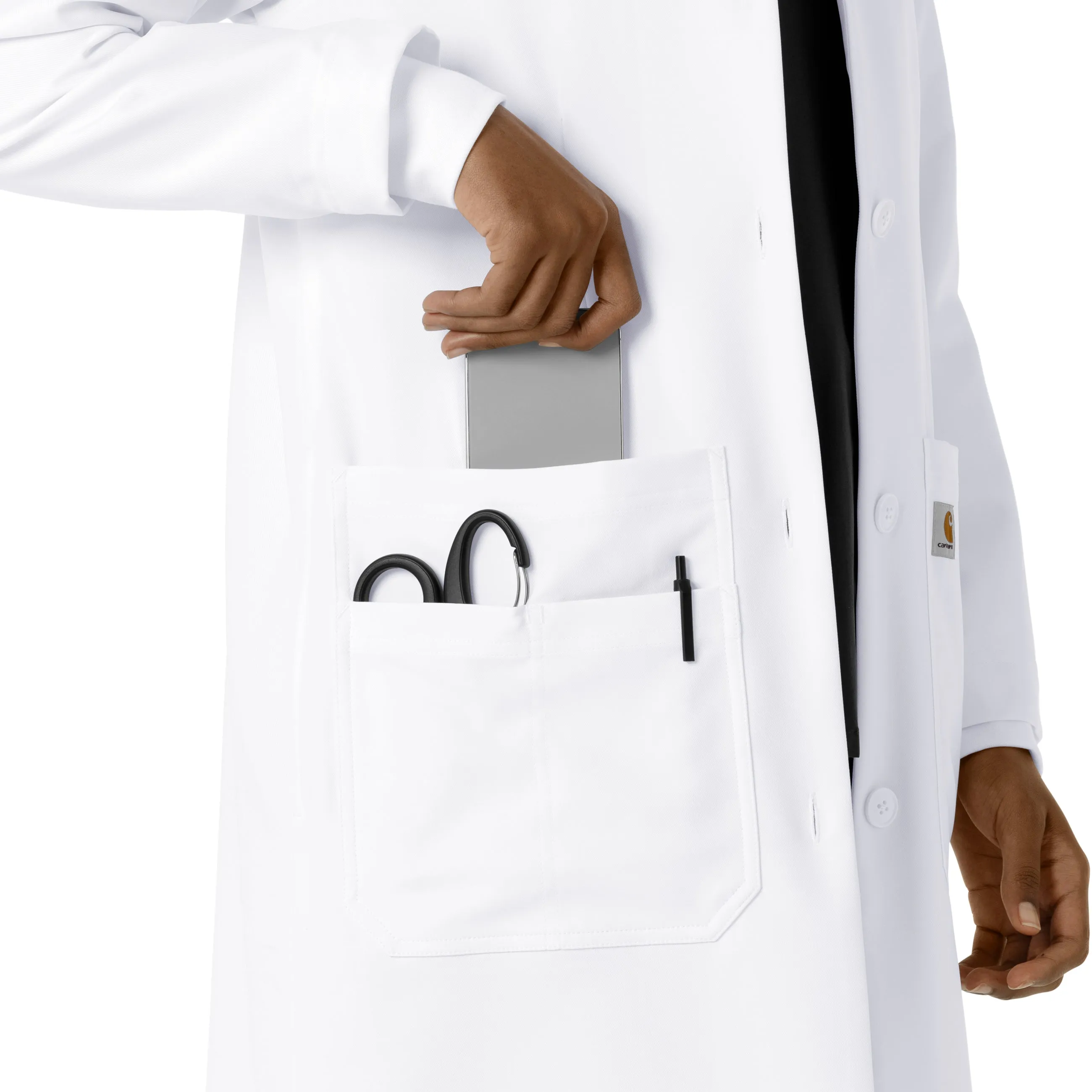 Lab Coats C74005 Long Lab Coat White