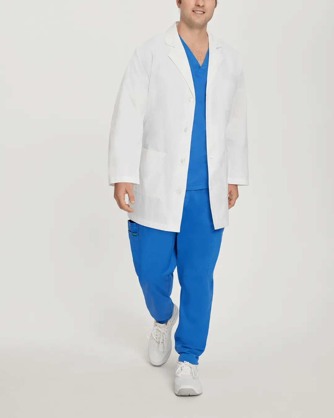 Landau Men's Short Lab Coat - 3148