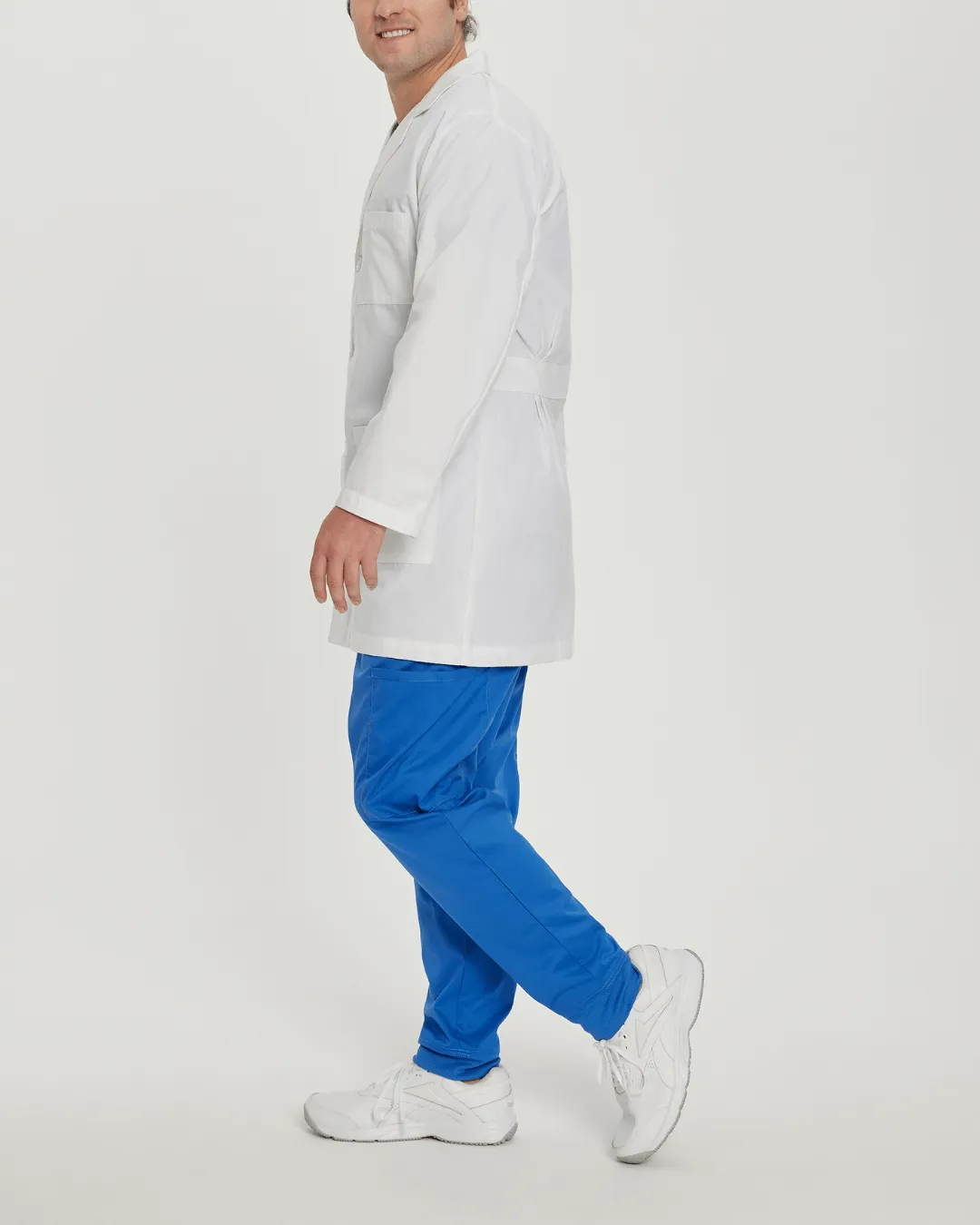 Landau Men's Short Lab Coat - 3148