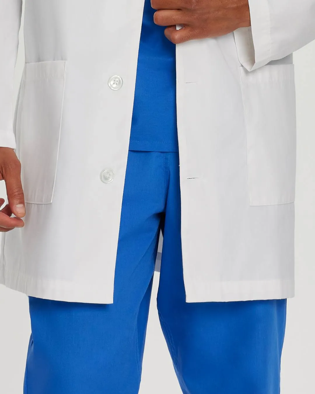 Landau Men's Short Lab Coat - 3148