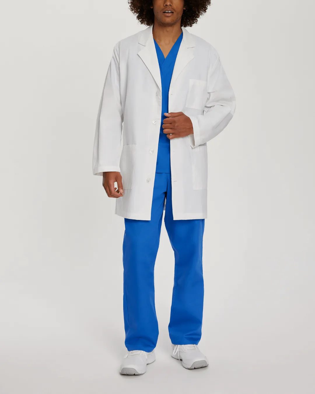 Landau Men's Short Lab Coat - 3148