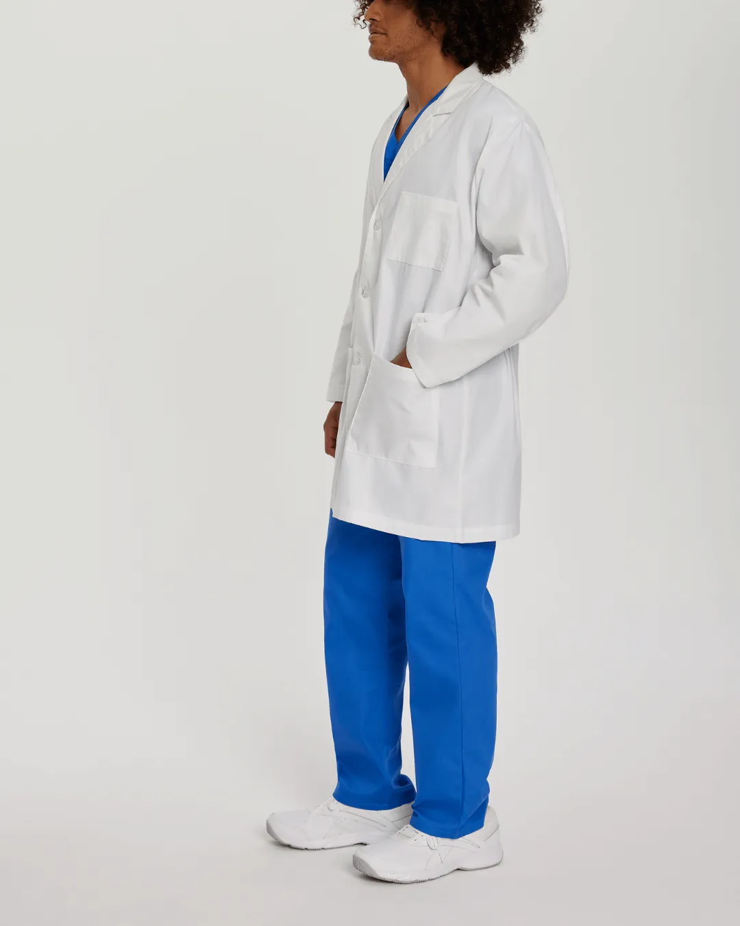 Landau Men's Short Lab Coat - 3148