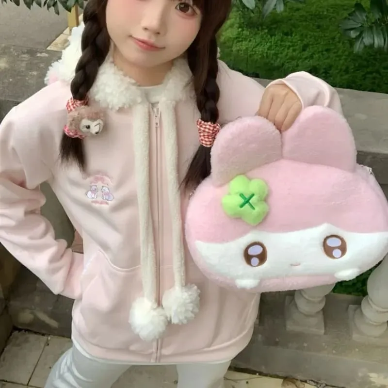 Littlest Lamb Fuzzy Zip Up Hoodie