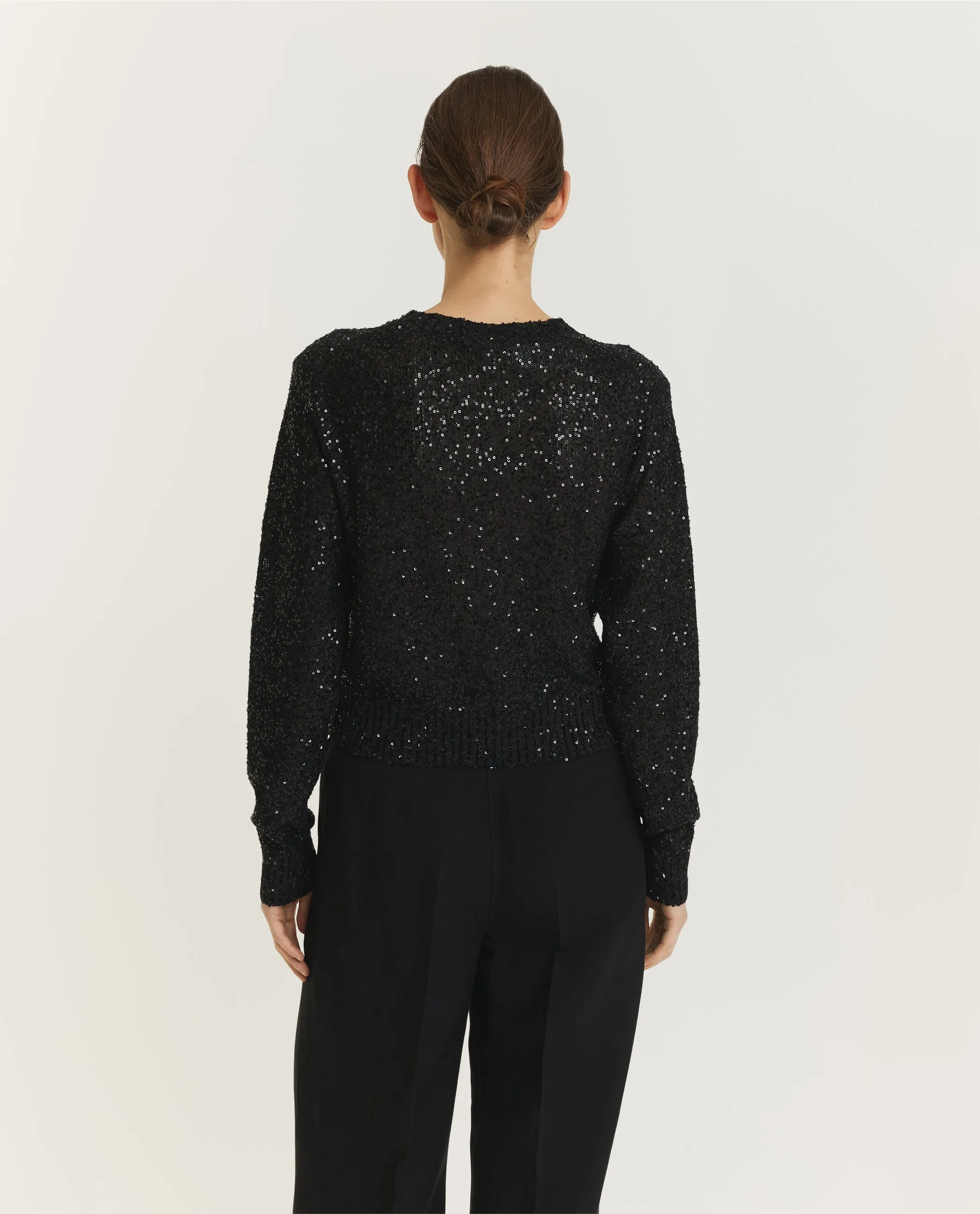 Luxury Sequin Top - Zwart