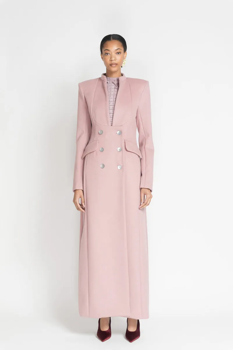Mauve Wool Sherwani Coat