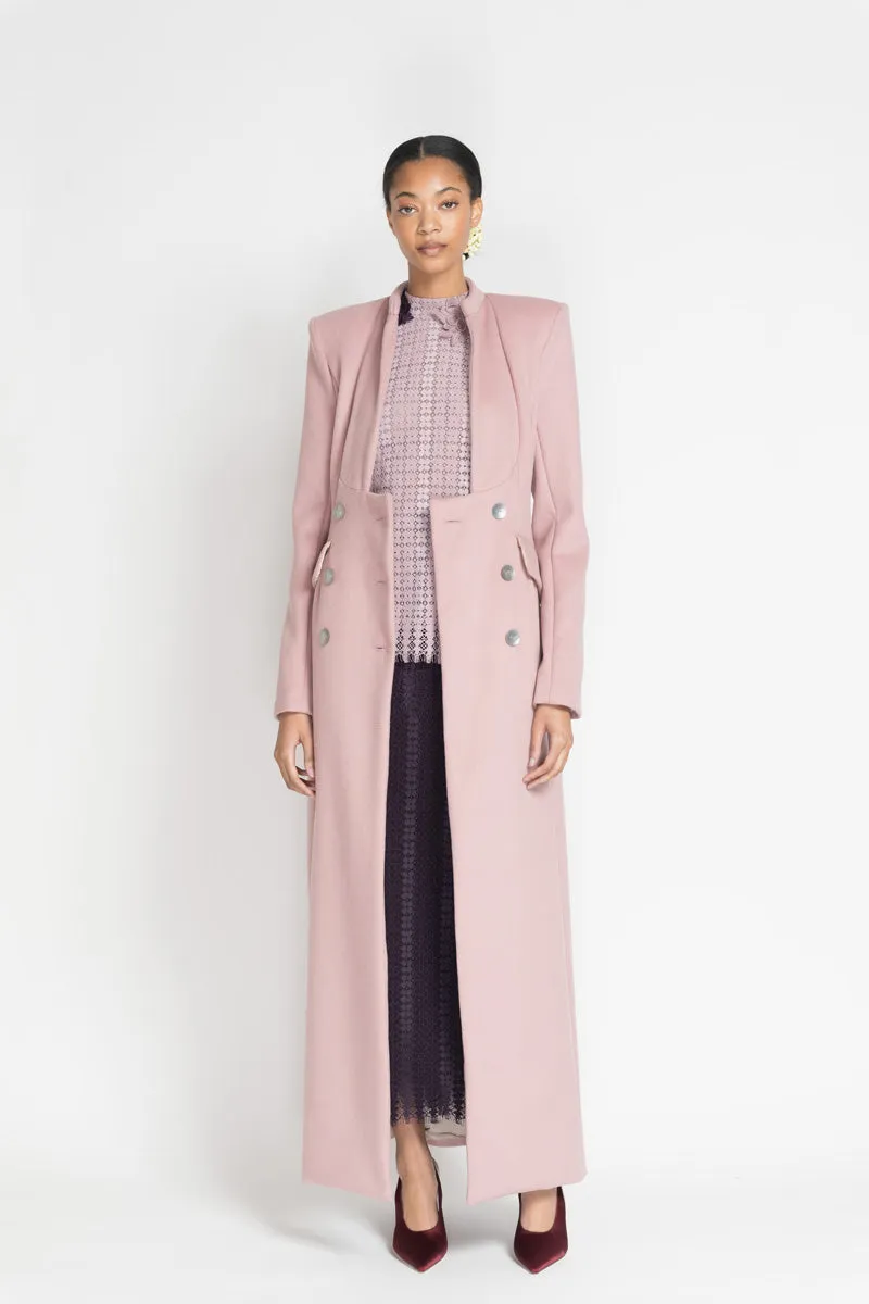 Mauve Wool Sherwani Coat