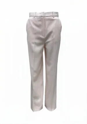 Max Mara Women's Powder Quasar Wool Classic Pants NWT