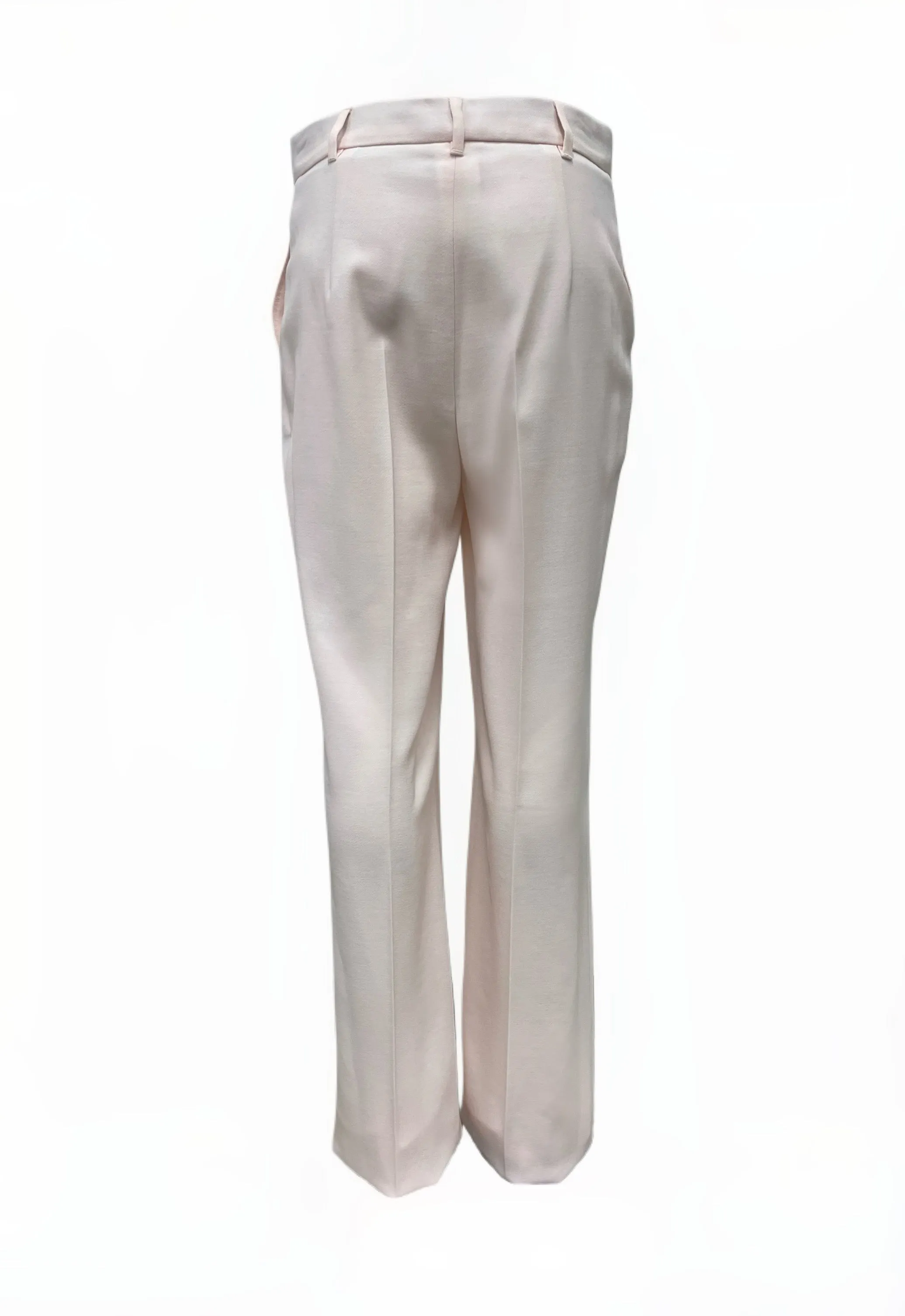 Max Mara Women's Powder Quasar Wool Classic Pants NWT