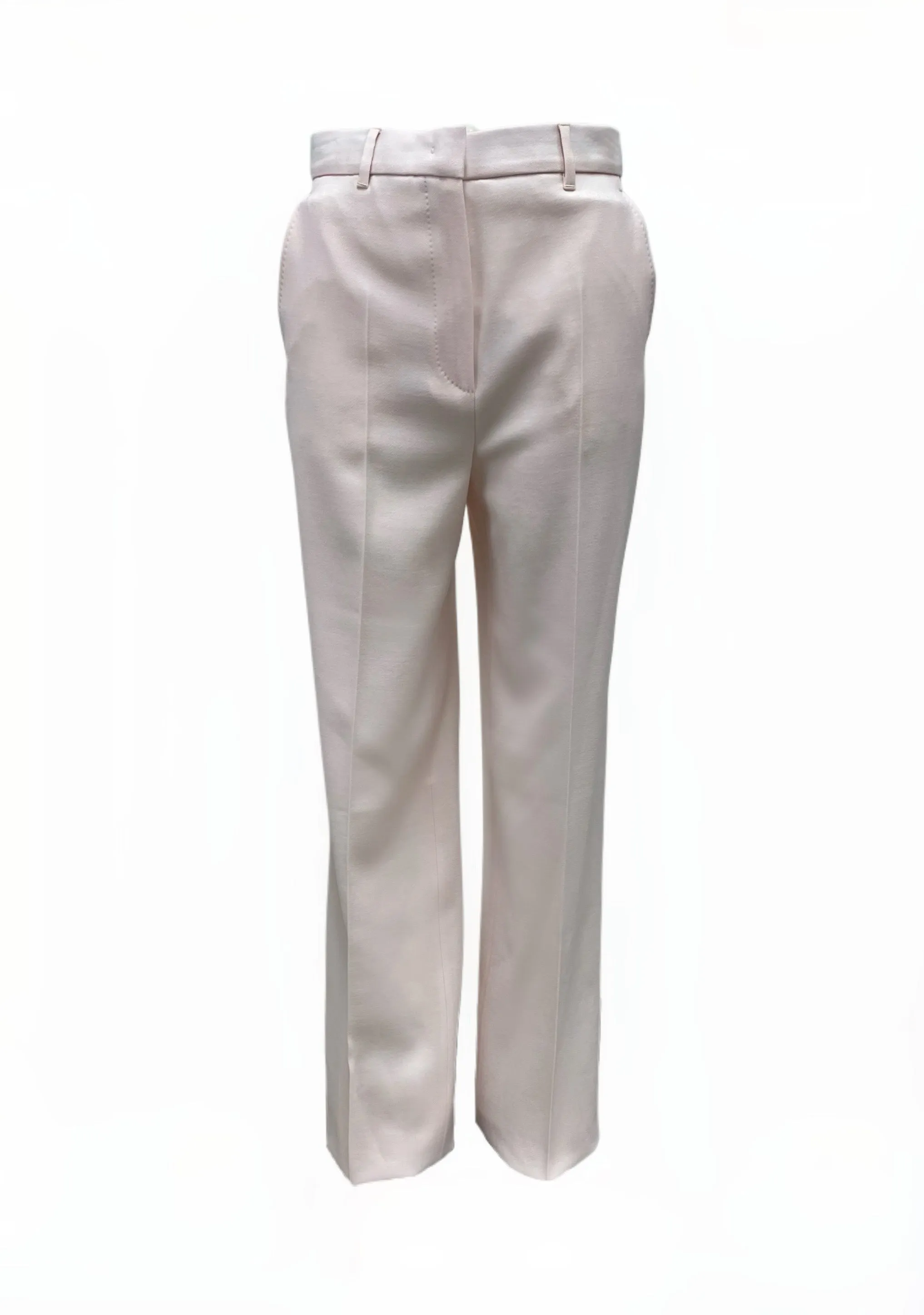 Max Mara Women's Powder Quasar Wool Classic Pants NWT