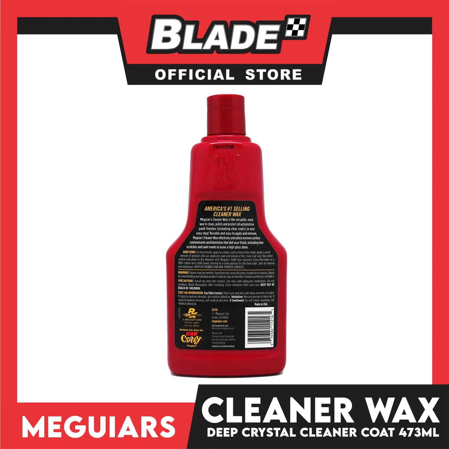 Meguiar's Cleaner Wax A1216 473ml