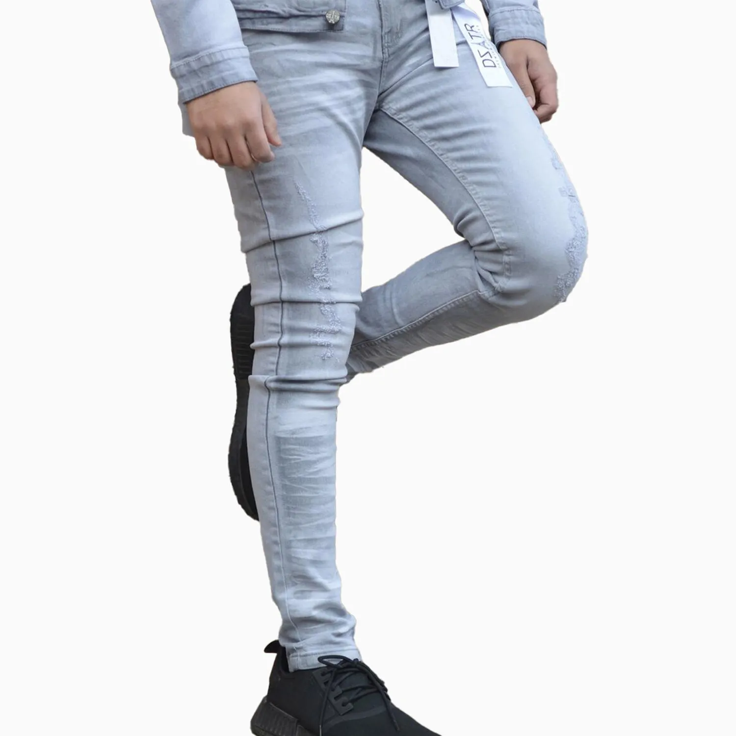 Men's Basic Grey Jean Denim Pant