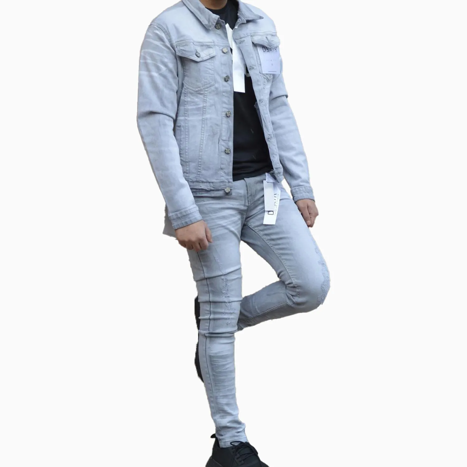 Men's Basic Grey Jean Denim Pant