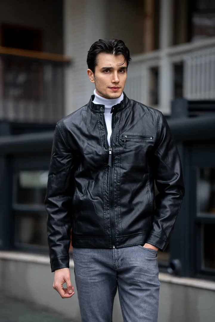 Men's Black Leather Jackets