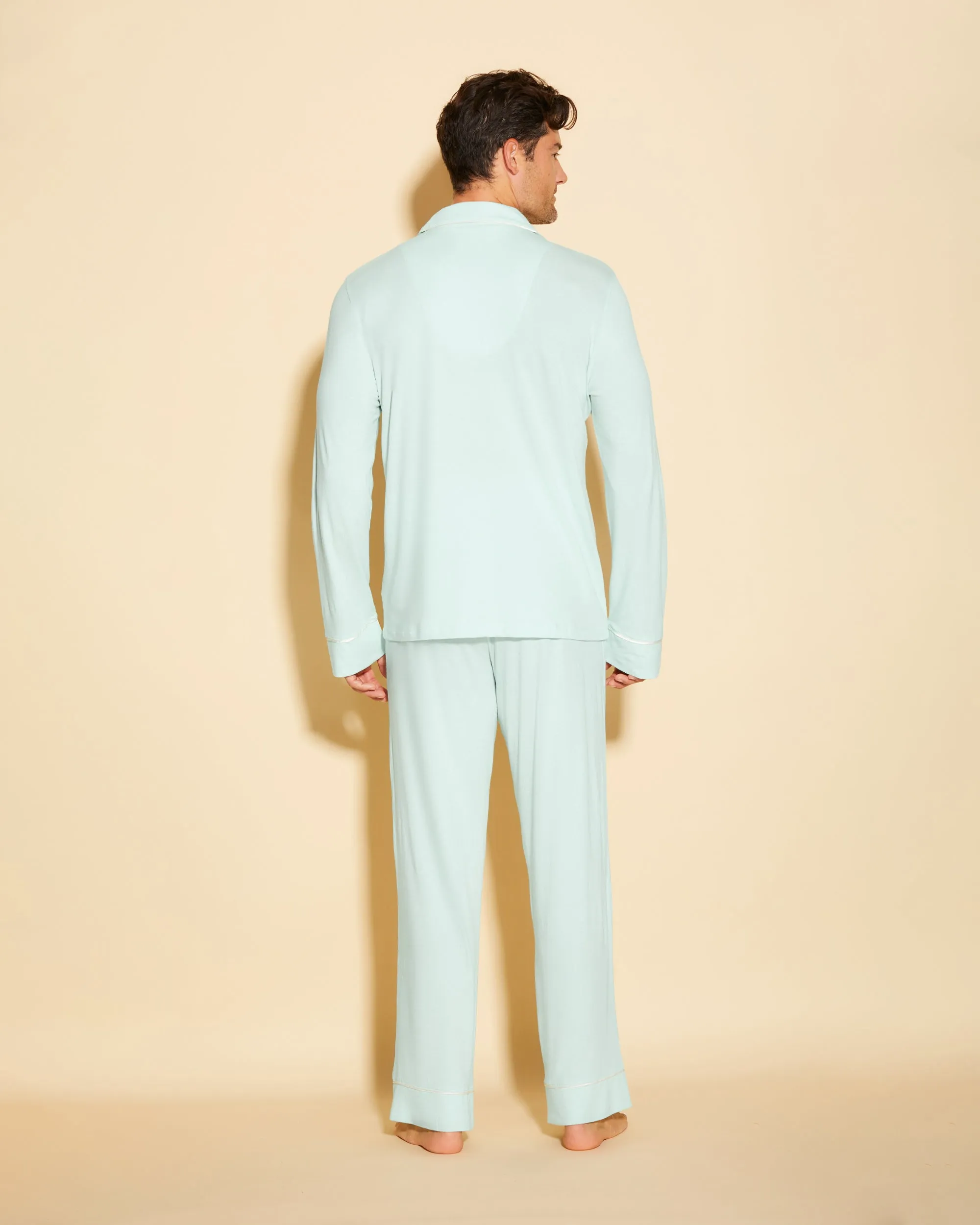 Men's Classic Long Sleeve Top & Pant Pajama Set