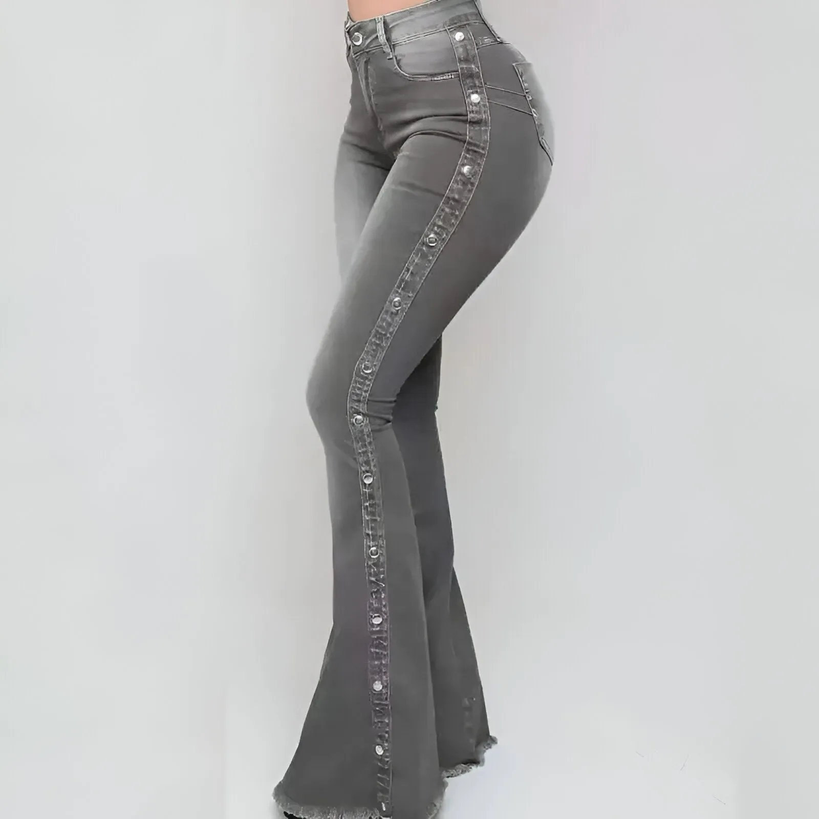 Milica | Vintage-inspired flared jeans with high waist