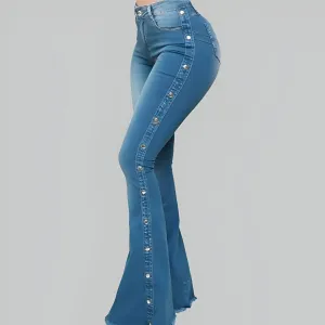 Milica | Vintage-inspired flared jeans with high waist
