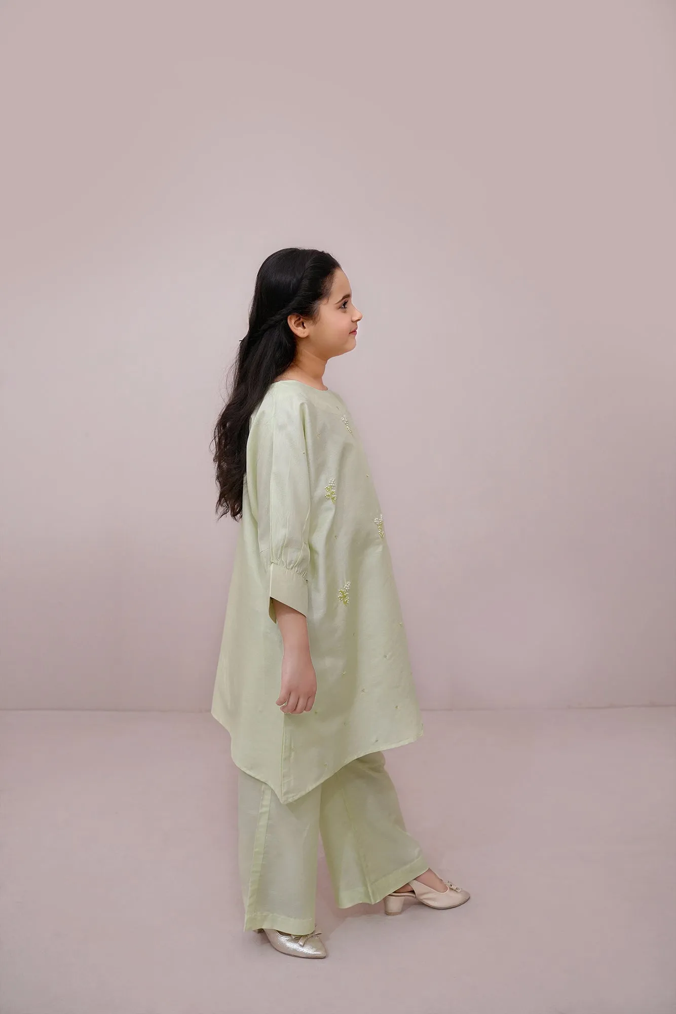 Mint Green Embroidered