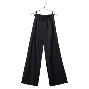 Misha Pants - Black Jacquard Silk