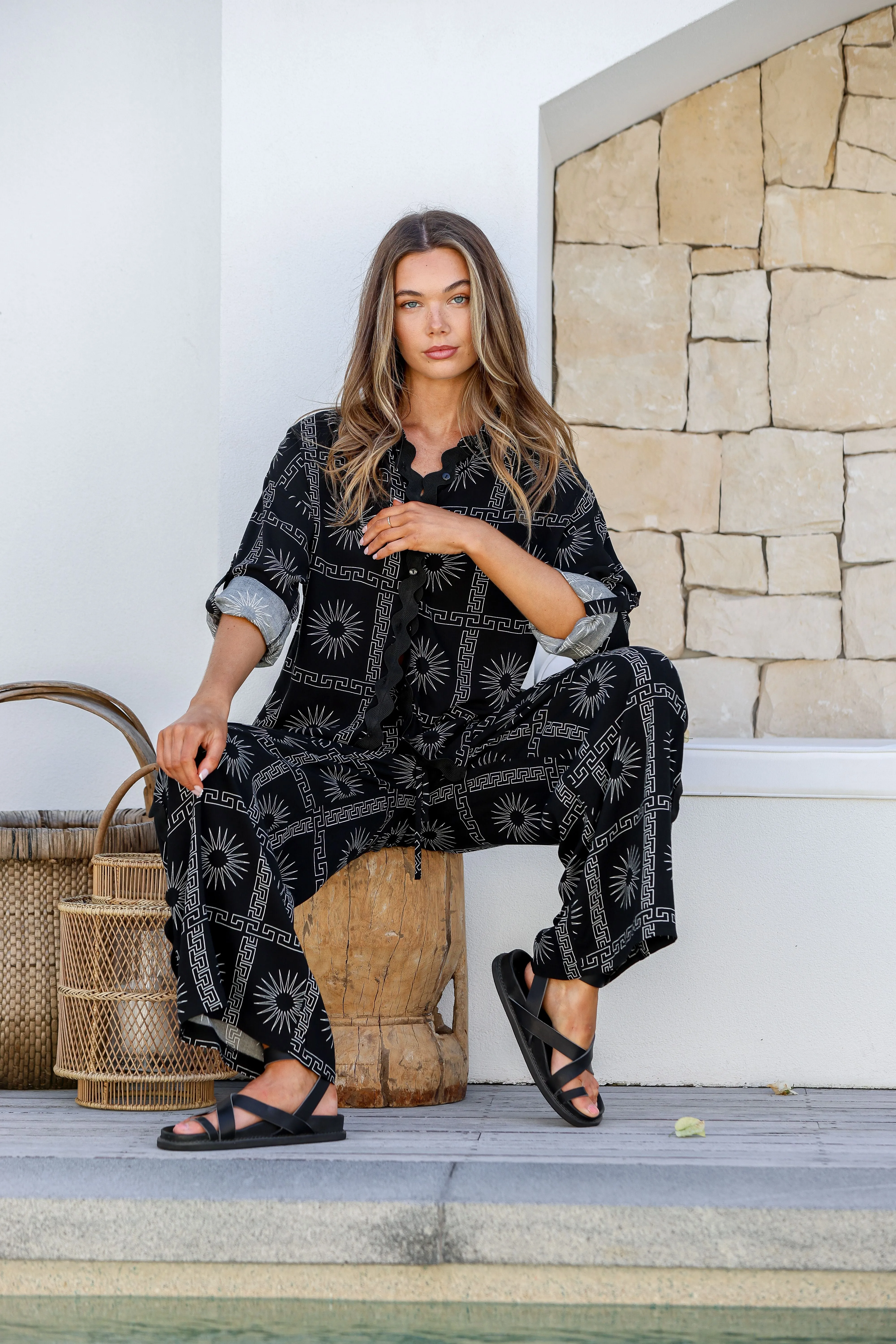 Miss Marlow Solar Print Pants