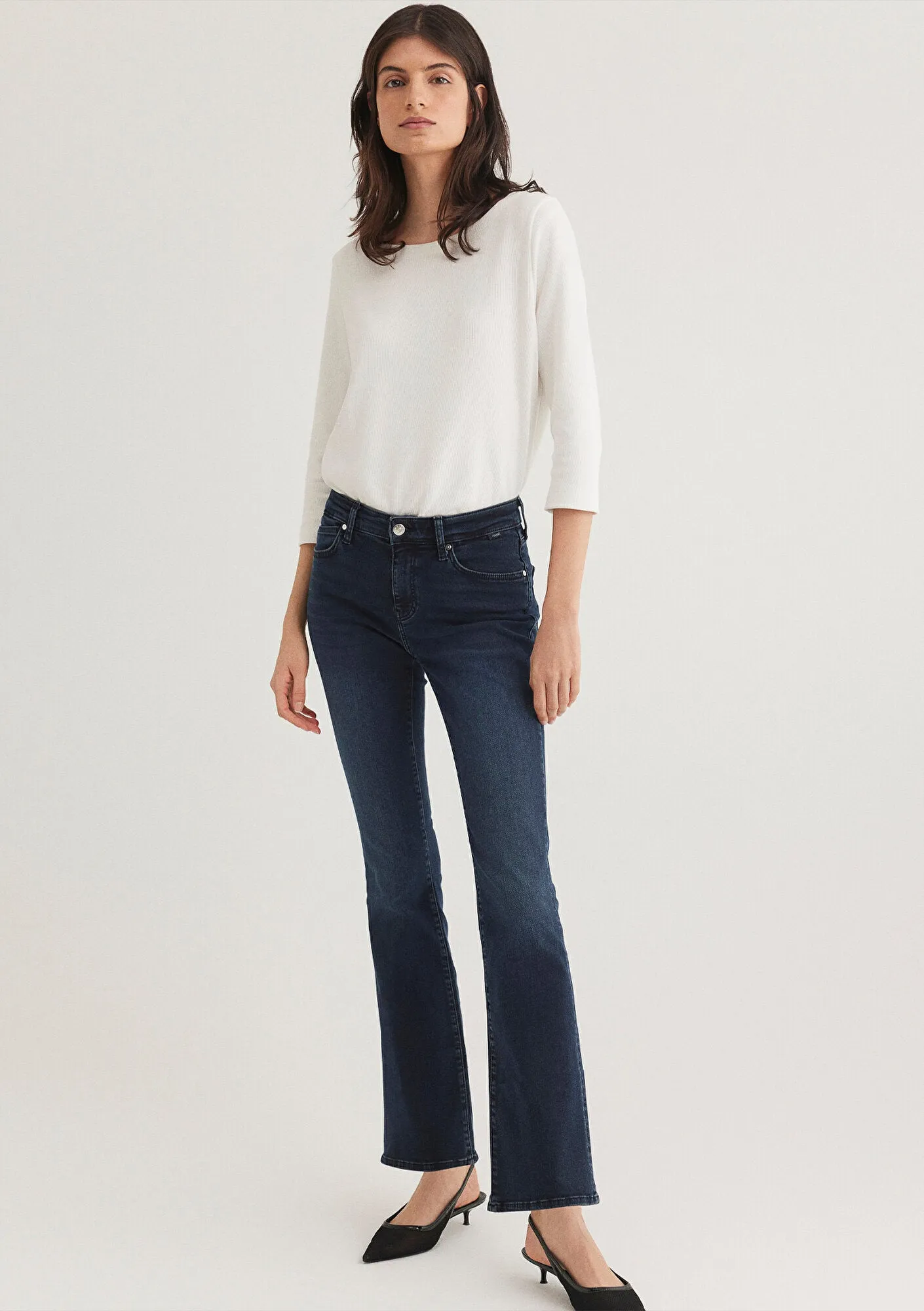 Molly Ink Brushed Denim Jean Pants