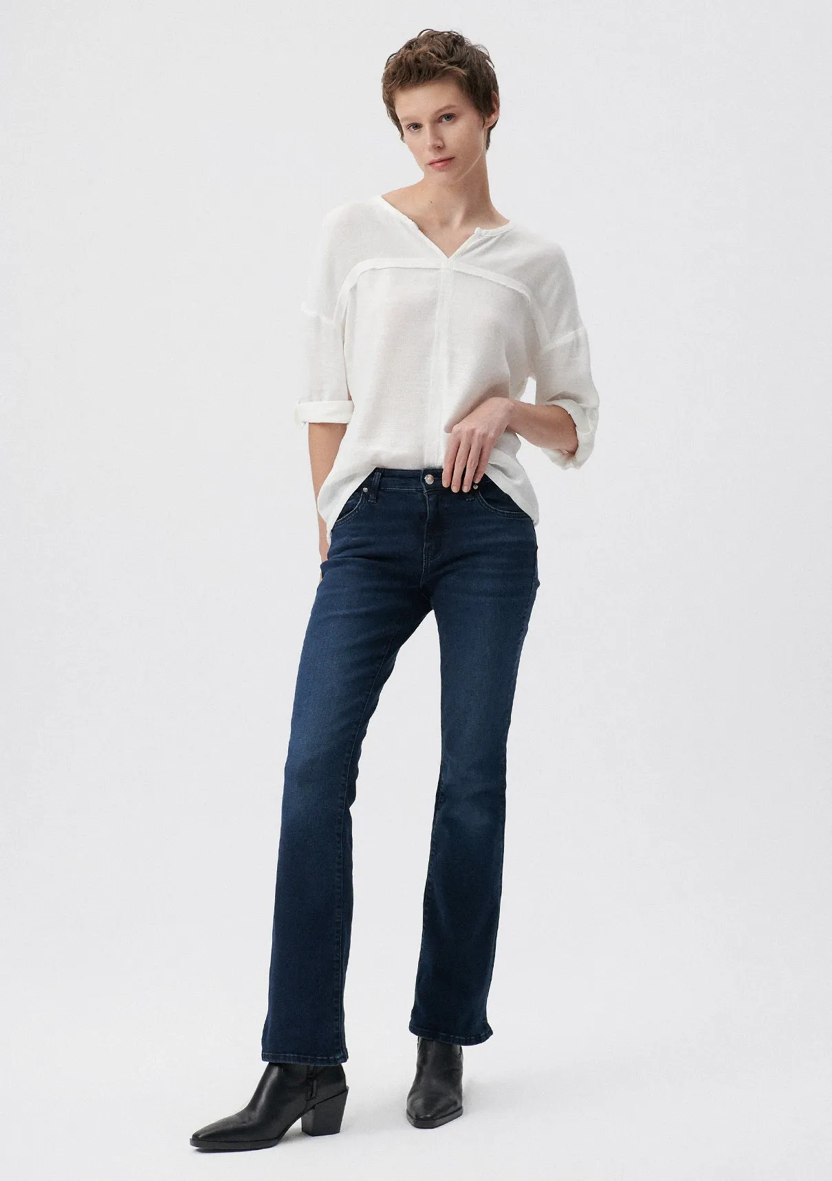 Molly Ink Brushed Denim Jean Pants