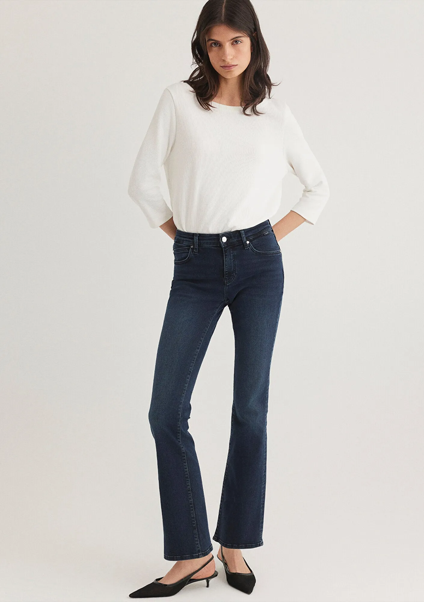 Molly Ink Brushed Denim Jean Pants