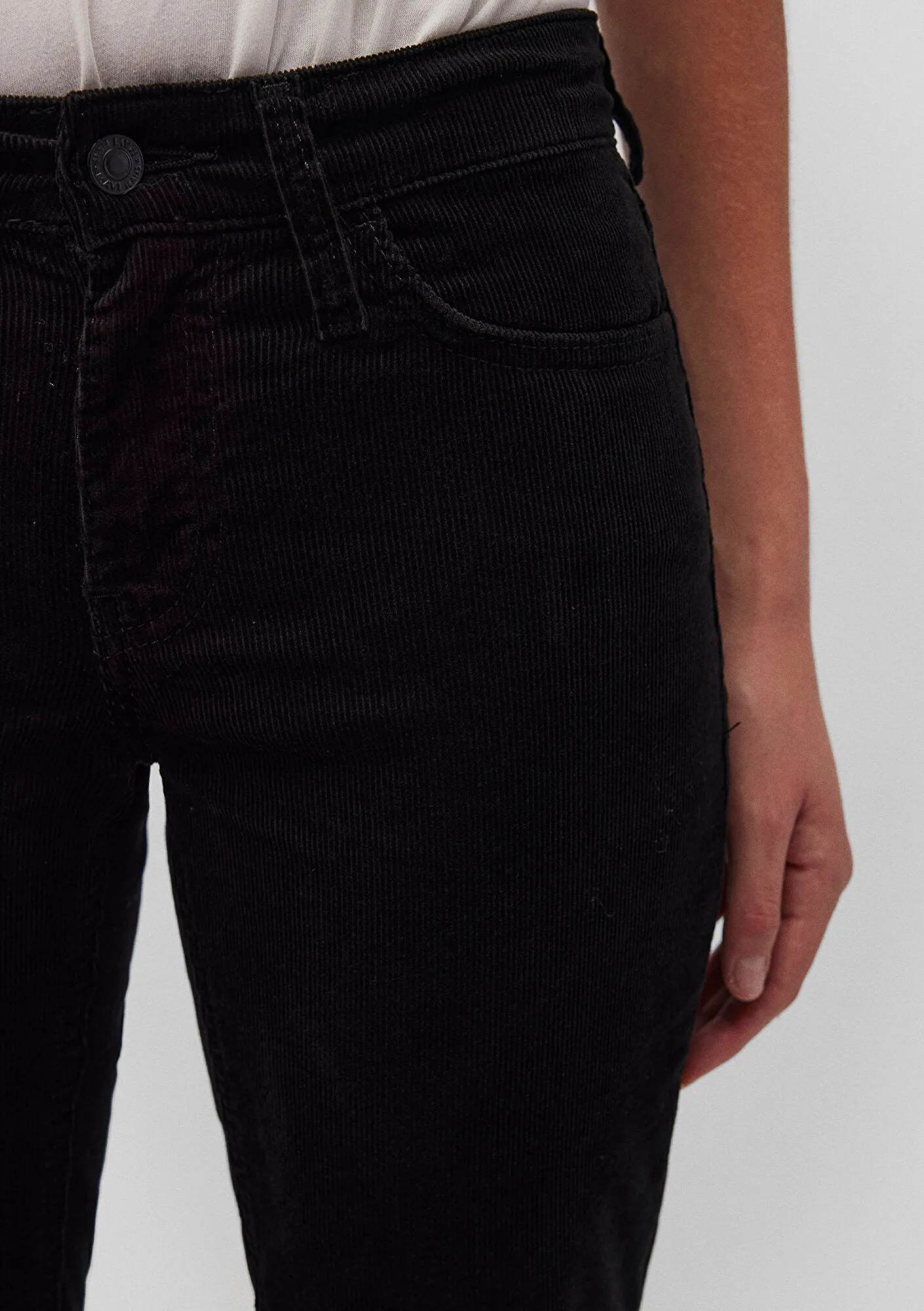 Mona Black Cord Pants