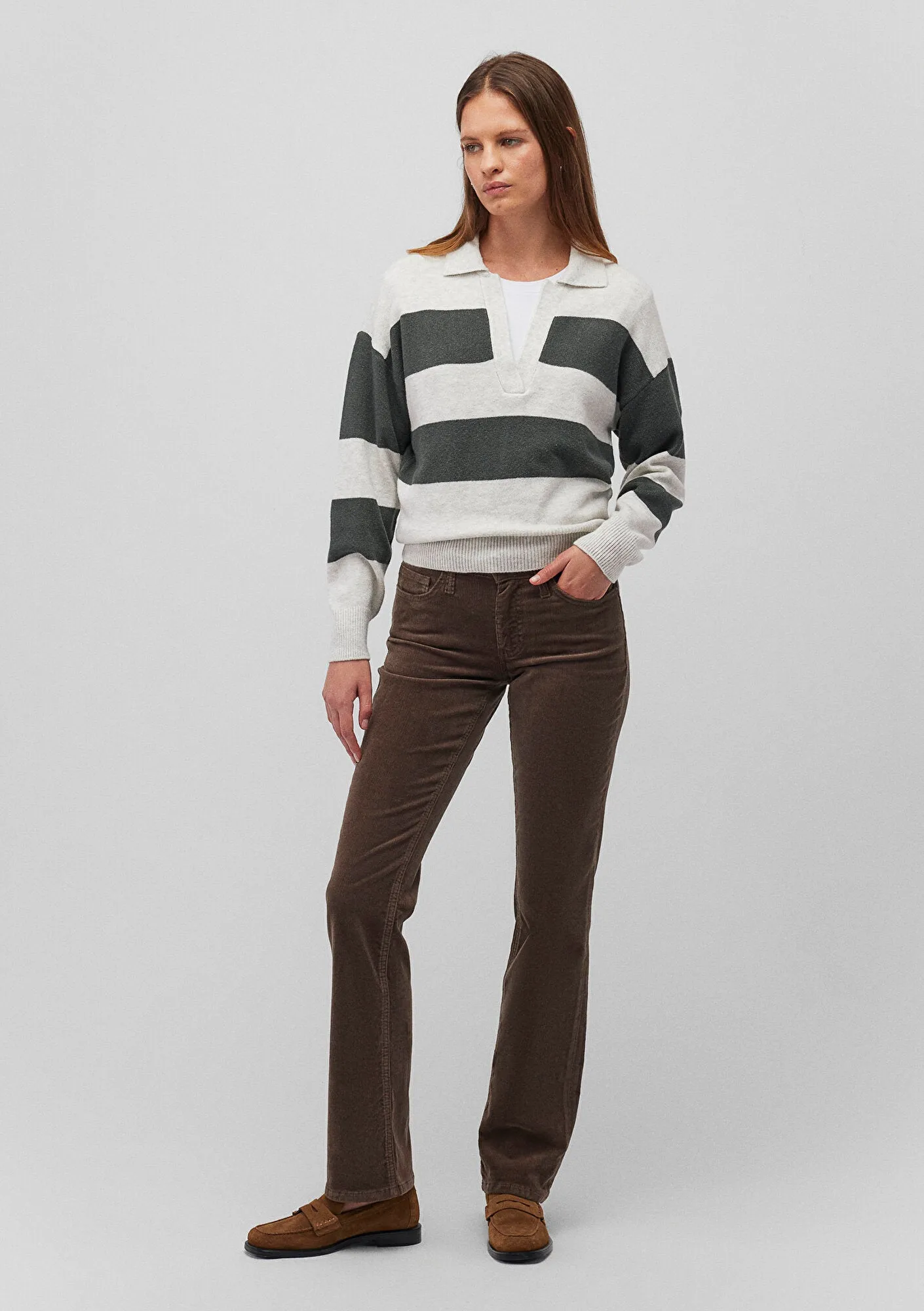 Mona Brown Cord Pants