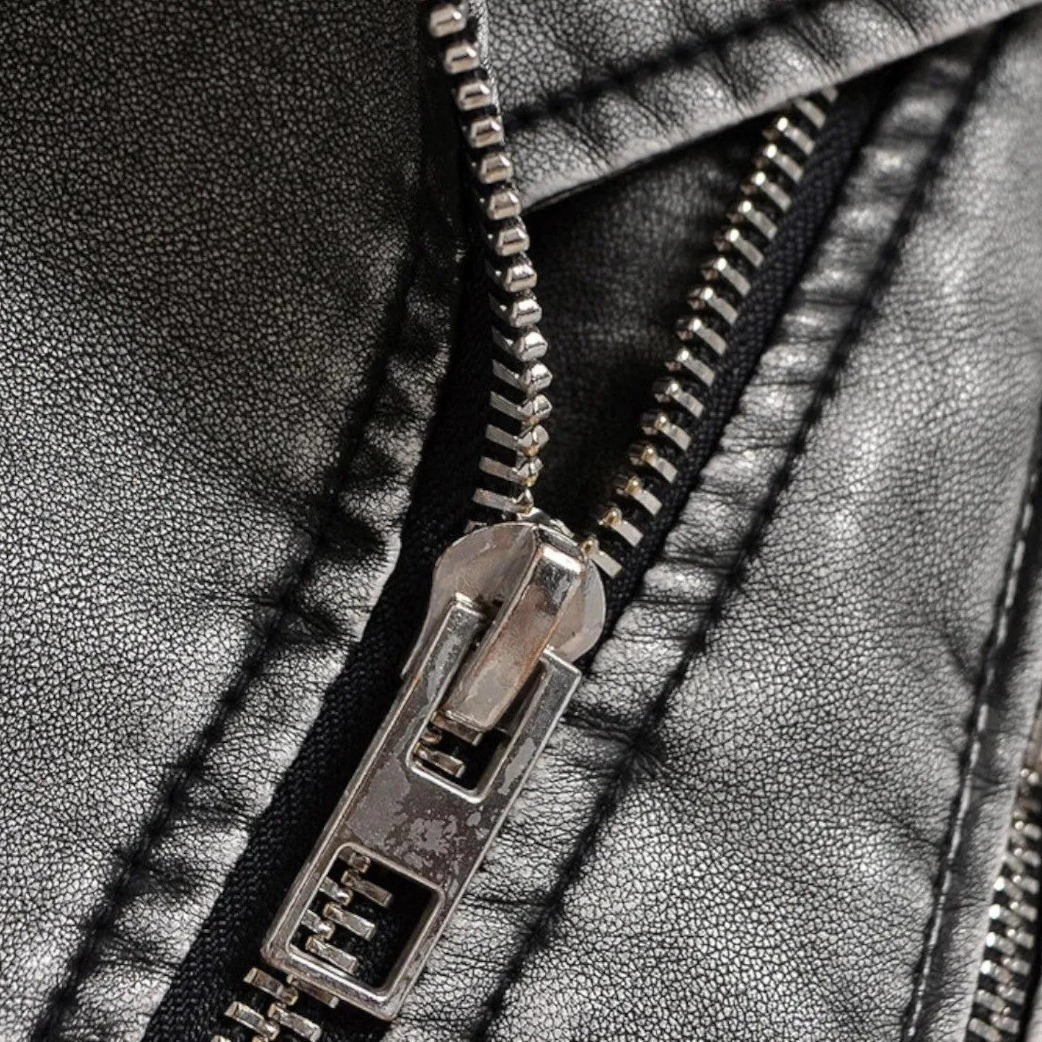 Monacogents | Vintage Washed Faux Leather Moto Jacket