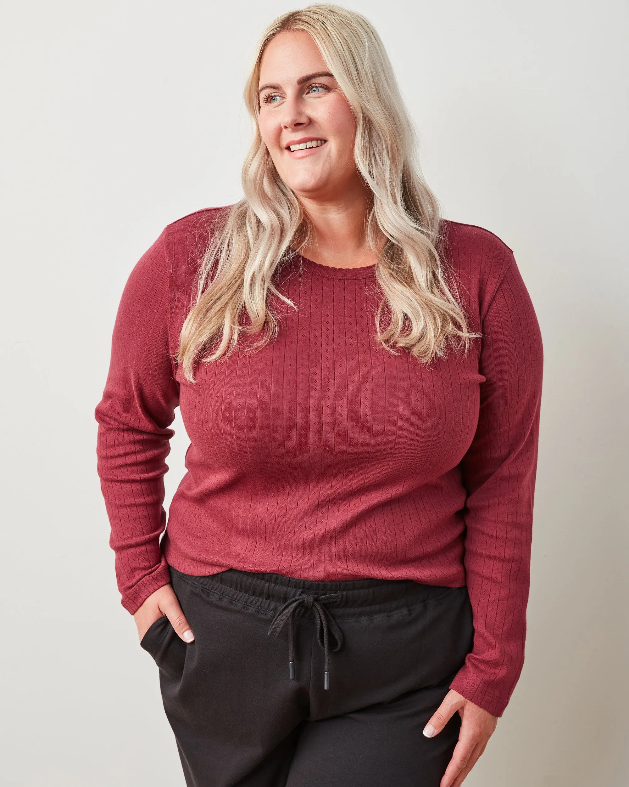 Multi - 3-Pack Pointelle Long Sleeve - Shirt Bundle