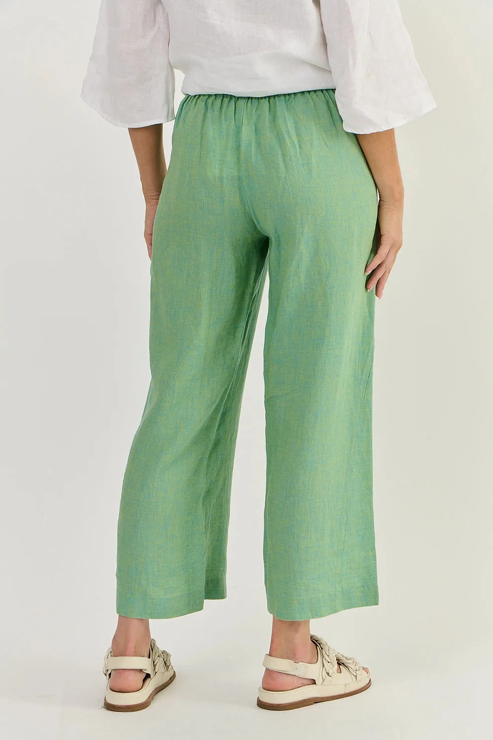 Naturals by O & J Linen Pants in Caterpillar GA398