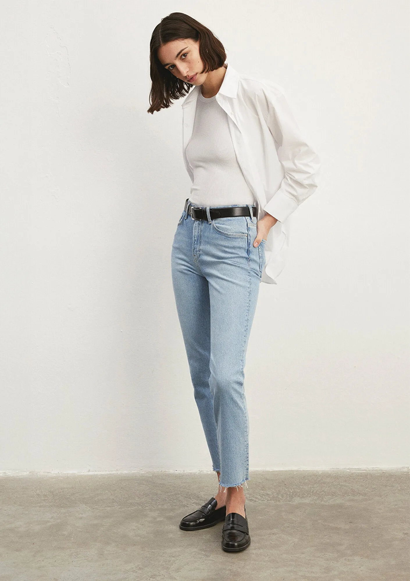 New York Bleach Classic Denim Jean Pants