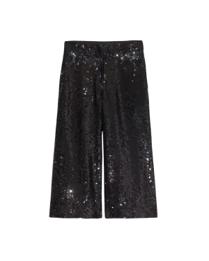 Nili Lotan Inaya Sequin Gaucho in Black