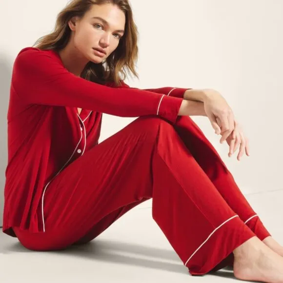 NWT Soma COOL NIGHTS Long Sleeve Pajama Set