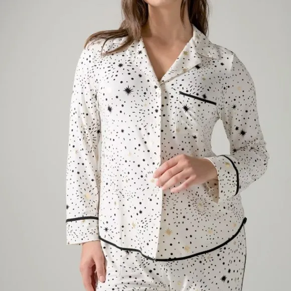NWT Soma COOL NIGHTS Long Sleeve Pajama Set