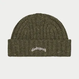 Og Logo Emblem Beanie (Olive Speckle)