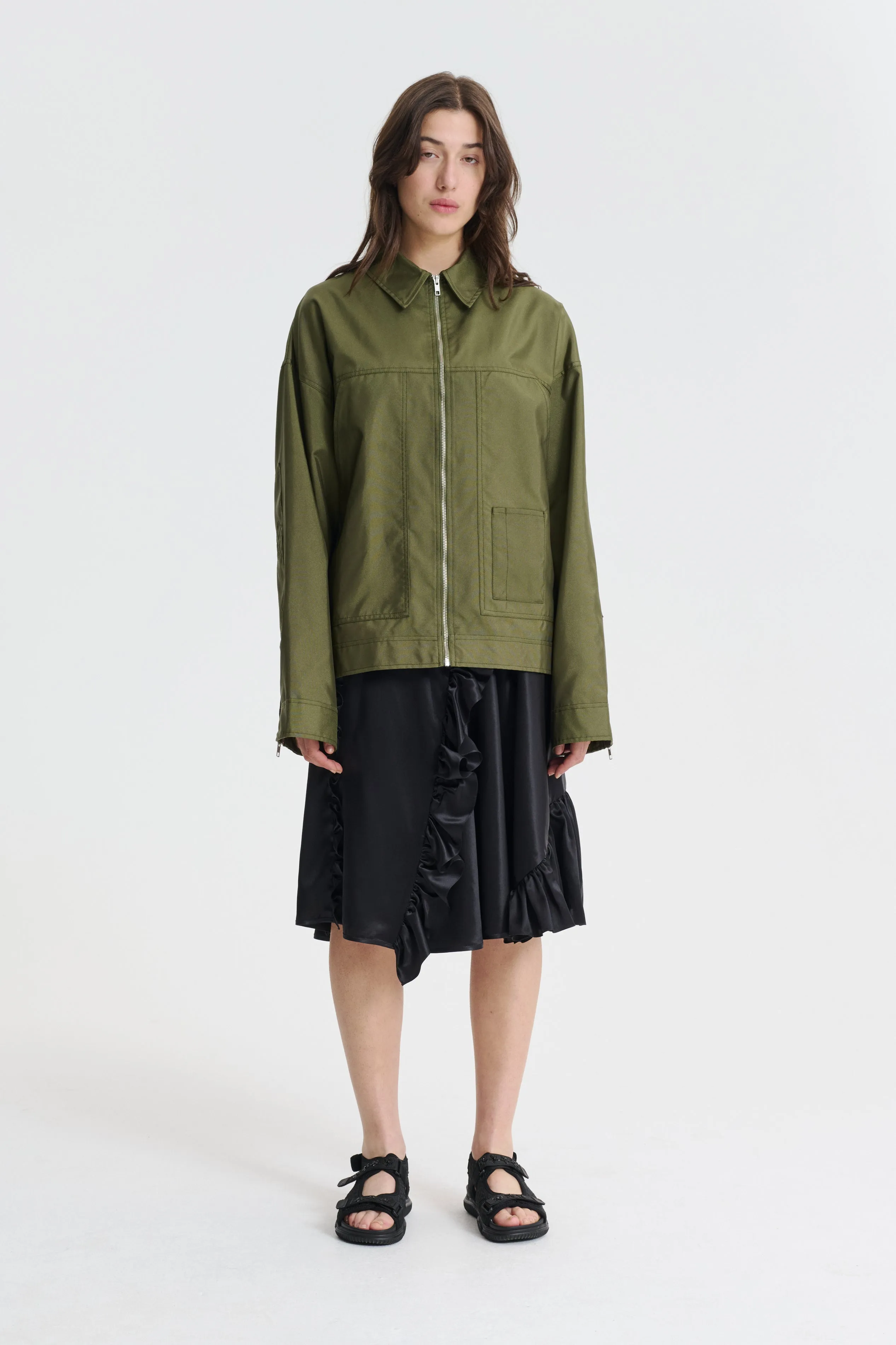 OLPA | JACKET AKINO CANVAS OLIVE