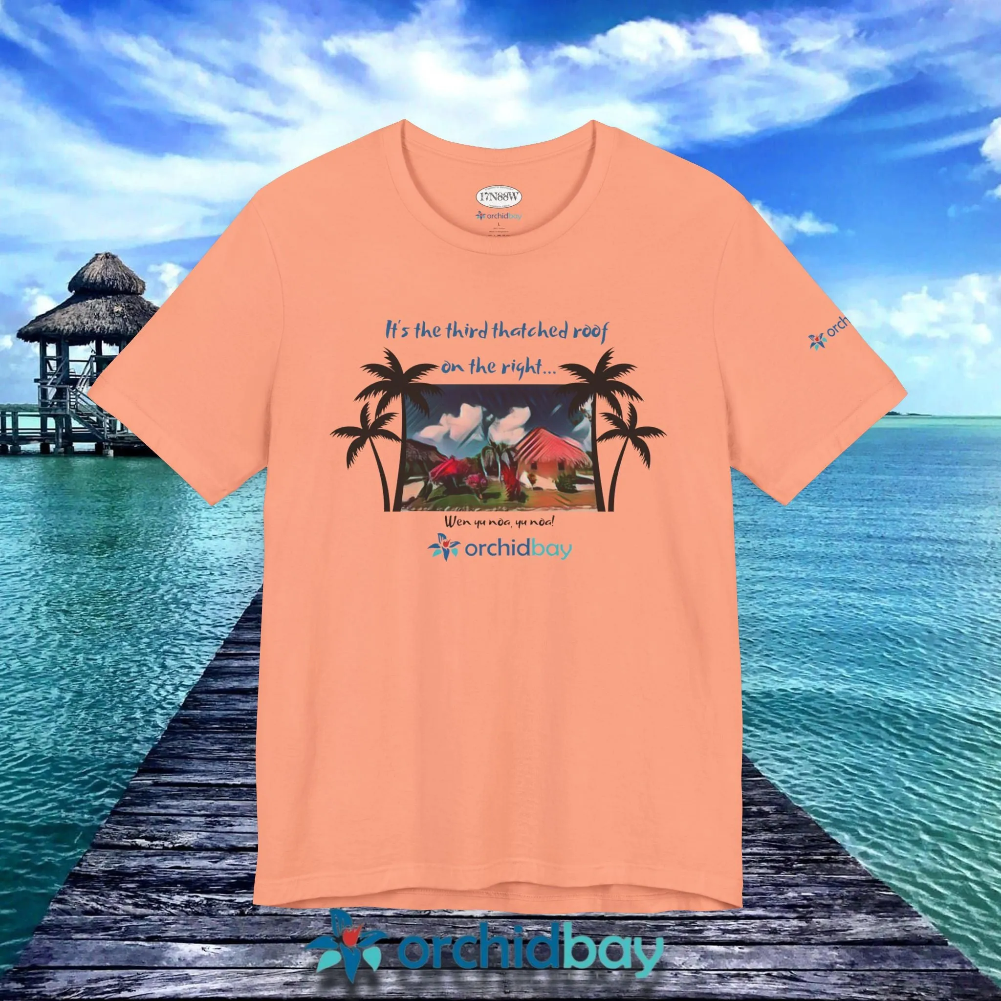 Orchid Bay | Unisex Short Sleeve Tee | Third Thatched Roof | Belize