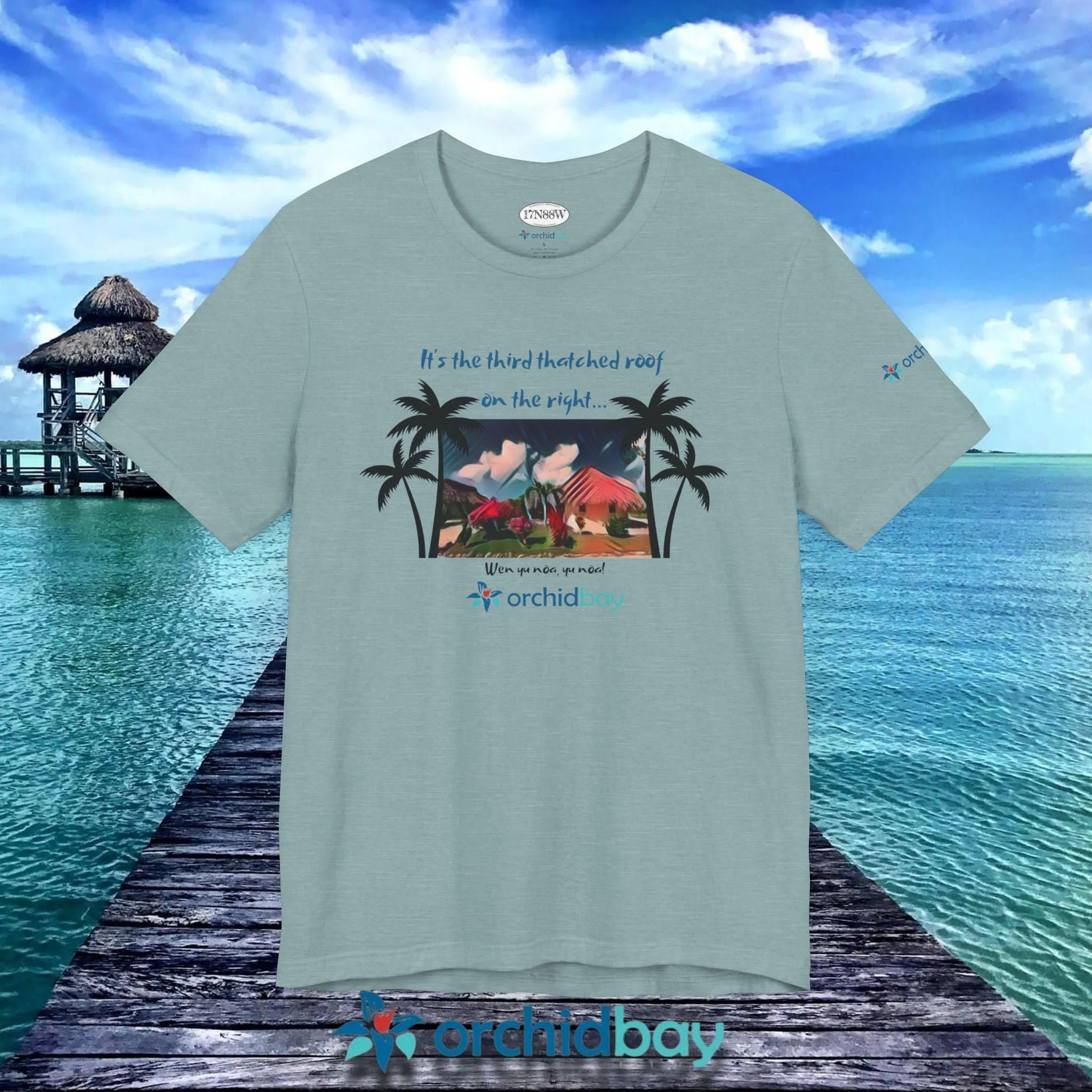 Orchid Bay | Unisex Short Sleeve Tee | Third Thatched Roof | Belize