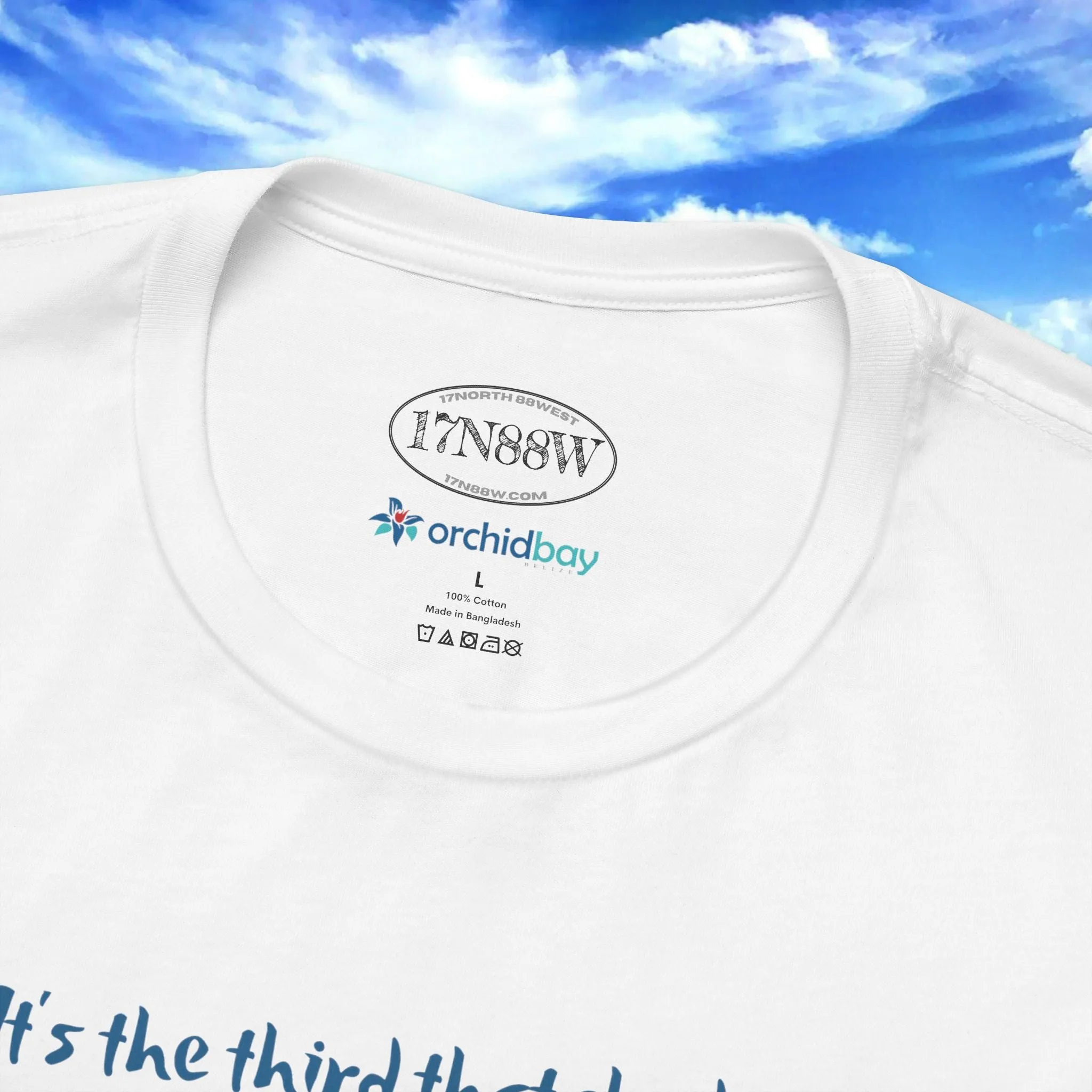 Orchid Bay | Unisex Short Sleeve Tee | Third Thatched Roof | Belize