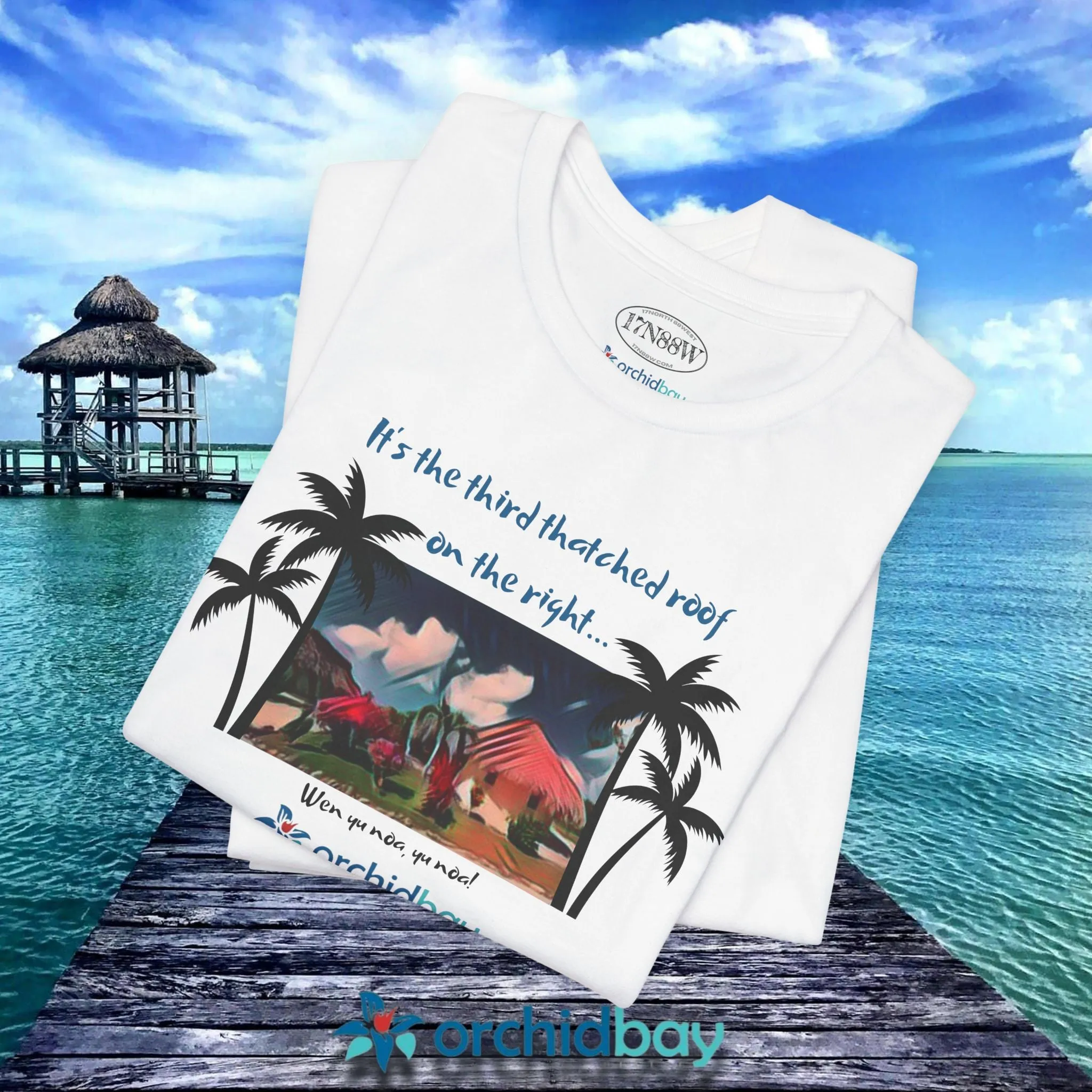 Orchid Bay | Unisex Short Sleeve Tee | Third Thatched Roof | Belize
