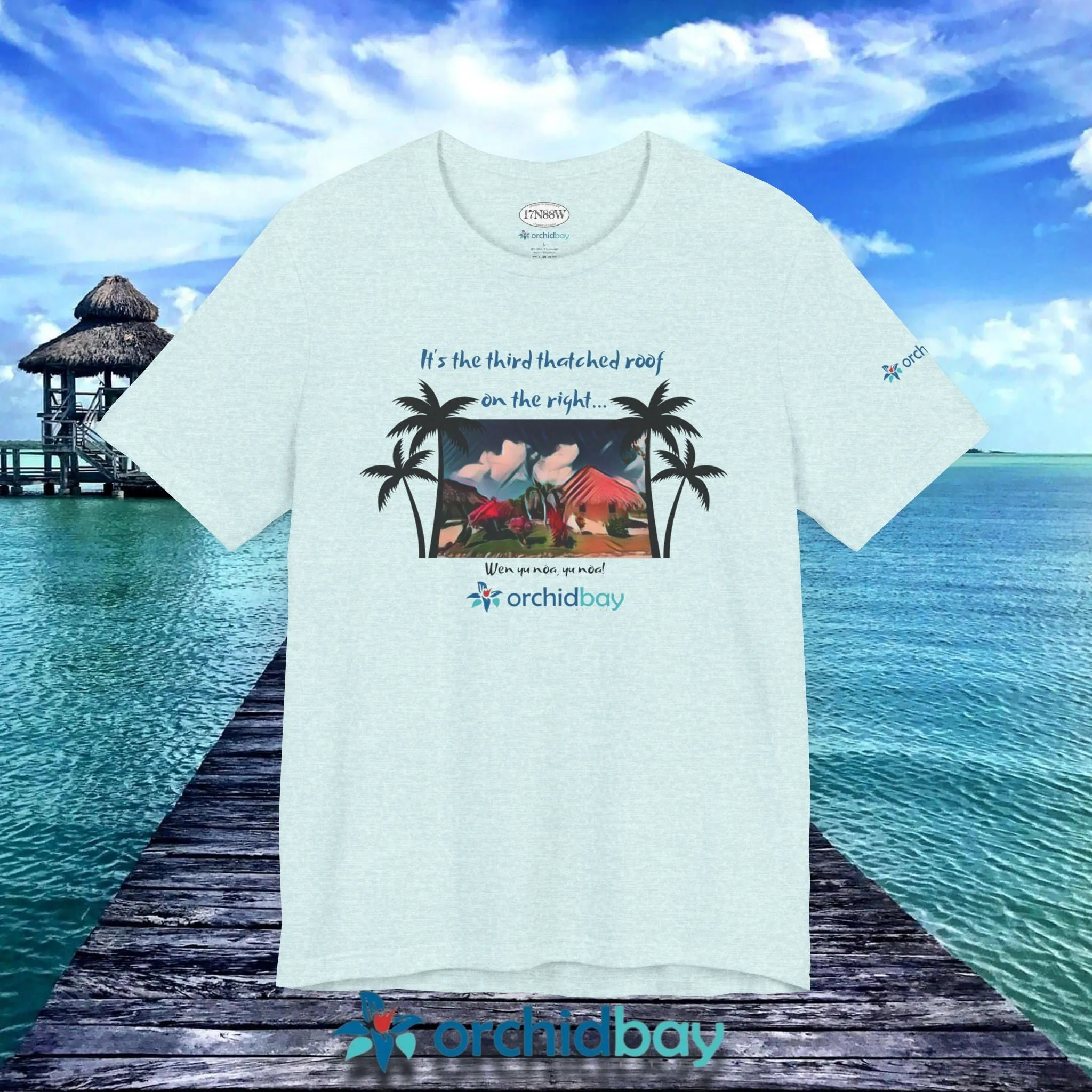Orchid Bay | Unisex Short Sleeve Tee | Third Thatched Roof | Belize