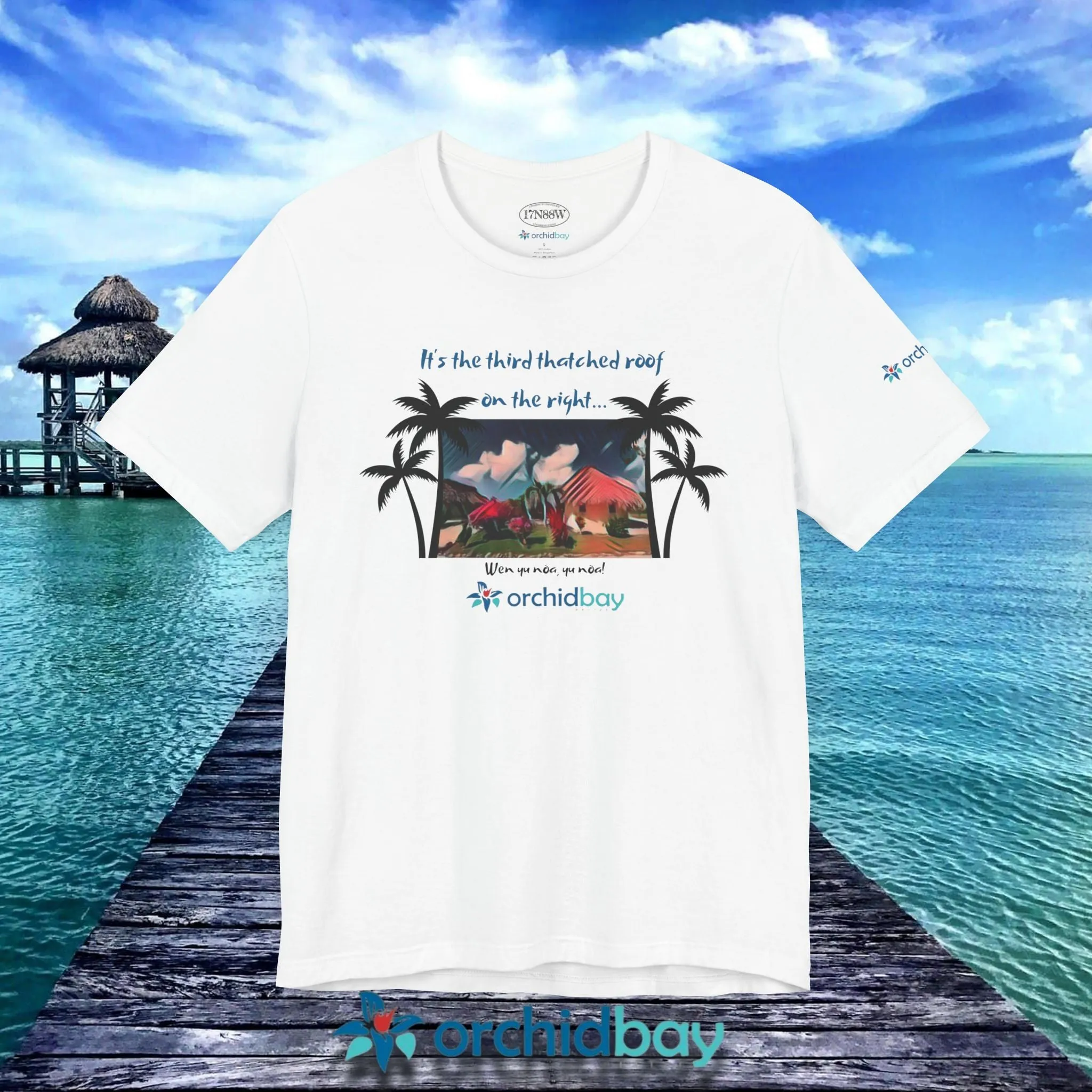Orchid Bay | Unisex Short Sleeve Tee | Third Thatched Roof | Belize